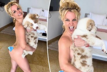 Britney Spears Poses Naked With Her Dog- Is She Losing Her Mind?