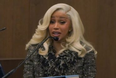 Cardi B denies allegations of assaulting security guard.
