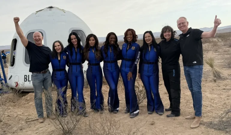 Blue Origin’s all-female crew makes a safe return to Earth.