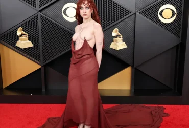 Chappell Roan responds to critics after outrage erupts over her bold, barely-there Grammys look.