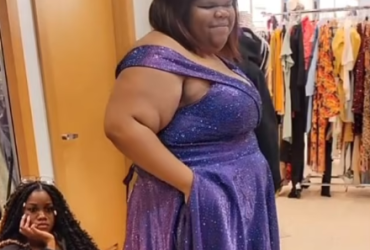 Teen who drove SIX HOURS for her dream prom dress is stunned when shop owner gifts her the $700 gown: ‘The universe was telling me, just give her the dress’