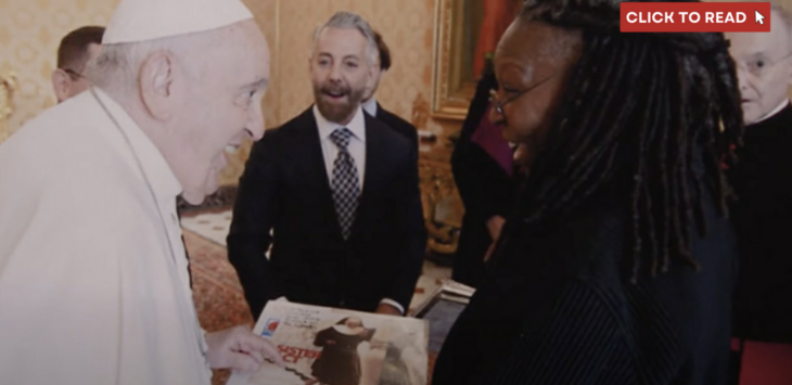 Whoopi Goldberg Makes Waves by Proposing Sister Act 3 Role to Pope Francis, Reveals He’s a Fan.