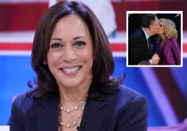 Kamala Harris’ Reaction to “The Kiss” Between Her Husband and Jill Biden.