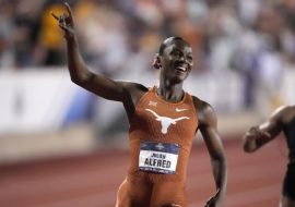 Julien Alfred from Texas and Jasmine Moore from Florida achieved remarkable feats by establishing new collegiate records during the track and field championships.
