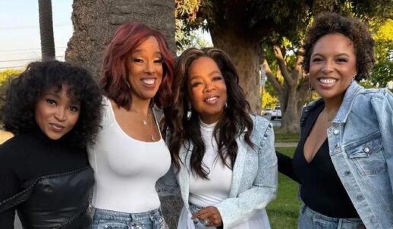 Oprah dazzles with a trendy new look at Beyoncé’s concert.