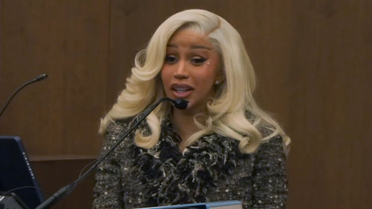 Cardi B denies allegations of assaulting security guard.